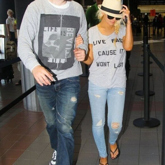 Rag & Bone/Jean Bromley Destroyed Slim Jeans - Picture 4 of 13